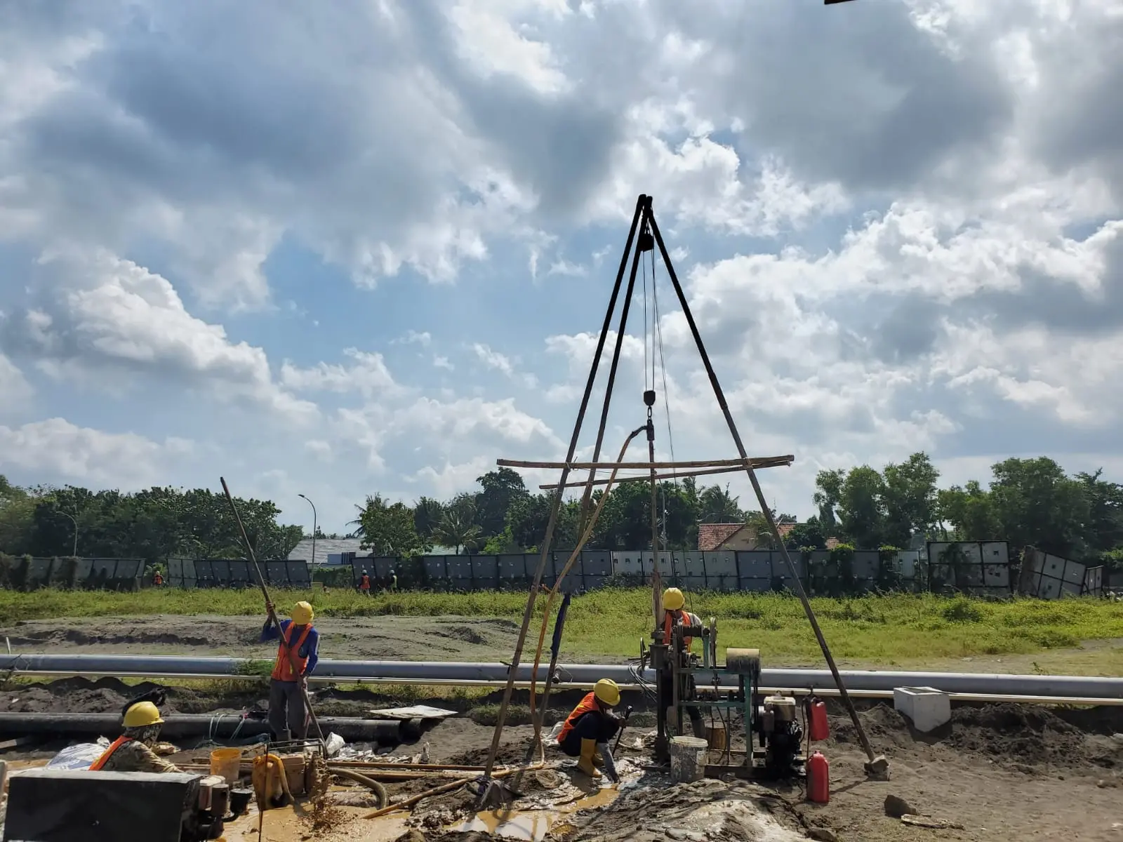 iccp groundbed installation by gesit