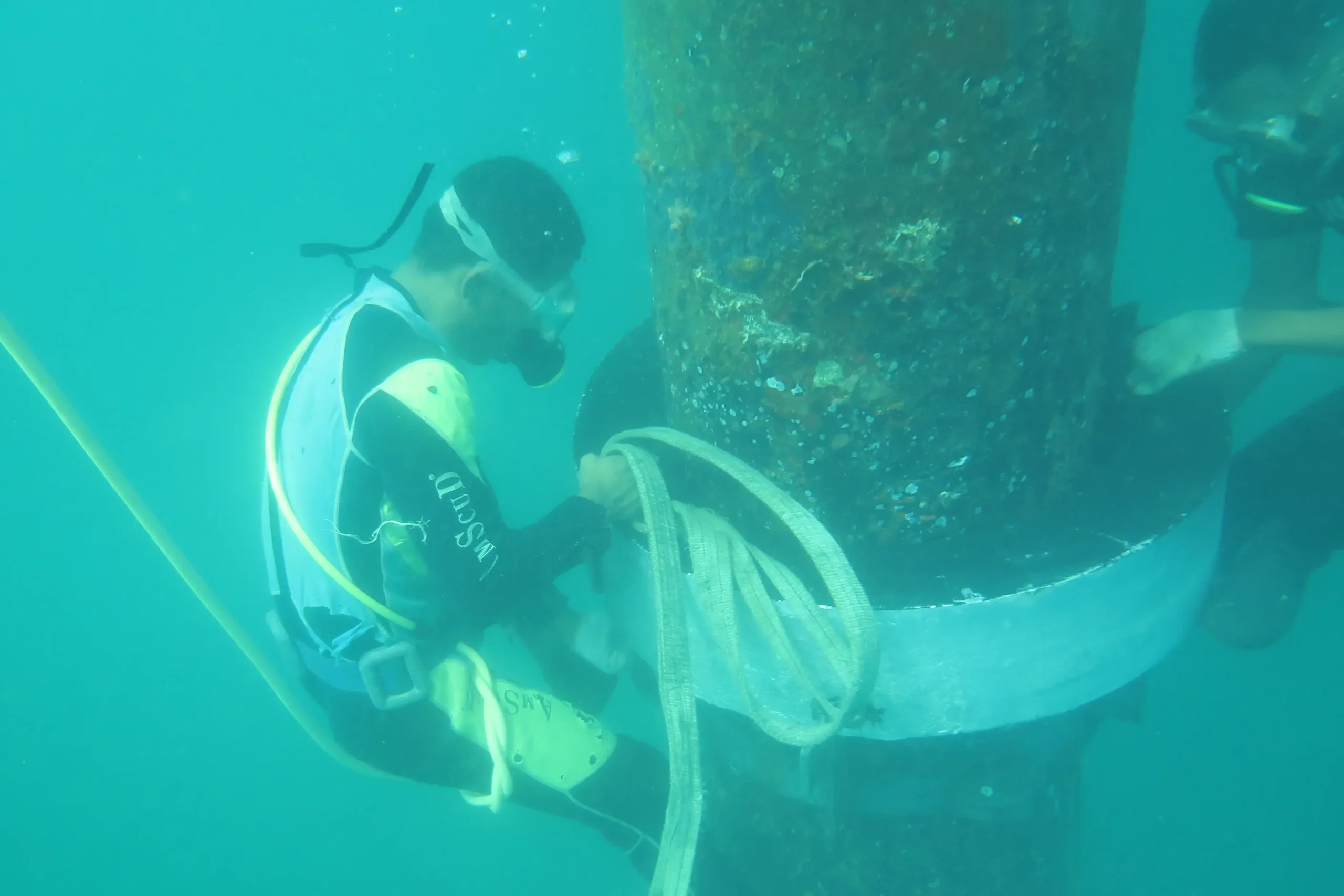 instalasi anoda magnesium bracelet